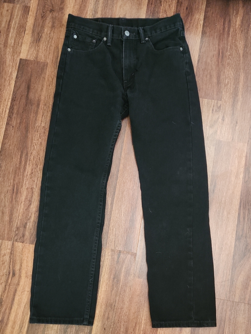 Levi's 505 Men's Black Straight Leg Jeans Size 30x30